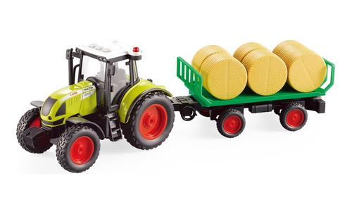 Tractor Agrícola De Juguete 1:16 Para Niños Luces Y Sonido
