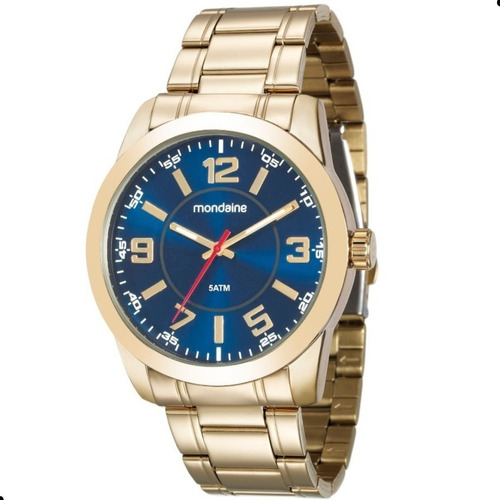 Relógio Masculino Mondaine Dourado Original