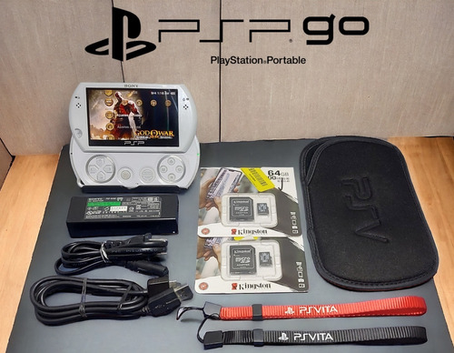 Psp Go Blanco Con Accesorios + Juegos Excelente Estado 