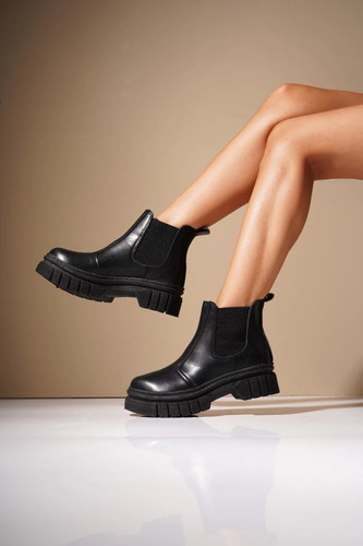 Bota Borcego Noruega Mujer Elastico Moda