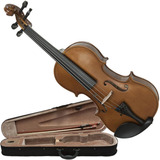 Kit Violino Dominante 3/4 Partitura Case Afinador Corda Breu