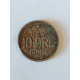 Moneda Noruega 10 Ore 1962  Abeja (x513.