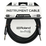 Cable Instrumento Roland Ric B15 Black Series 4.5 Mts Color Negro