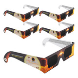 Gafas Solares ,para Mirar Eclipses Solares , Paquete 5 Un.