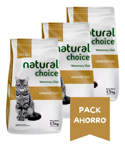 Alimento Gatos Natural Choice Urinary 1.5 Kg Pack Ahorro X3 