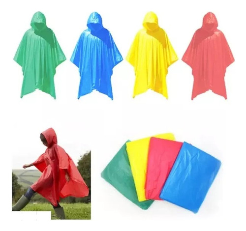 Poncho Impermeable Largo Para Lluvia Niño Niña