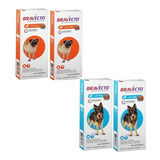 Bravecto Comb ( 2 ) Unid 4,5 A 10kg + ( 2 ) Unid 20 A 40 Kg