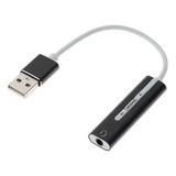 Adaptador De Tarjeta De Sonido Usb A 3.5 Mm Micrófono