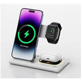 Cargador Inalámbrico 3 En 1 Appel iPhone/watch/AirPods