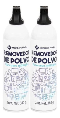 Aire Comprimido Removedor De Polvo Alta Presión 660ml 2 Pza.