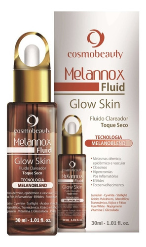 Melannox Fluid Glow Skin Fluido Clareador 30ml Cosmobeauty