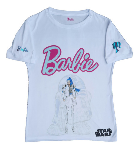 Playera Barbie Star Wars R2d2 Blusa Dama