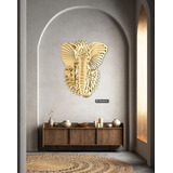 Elefante Sagrado  Cuadro Deco  Mdf /acrilico Espejo 60 X 50