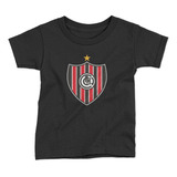 Remera Futbol Chacarita Jrs Escudo Pecho Negra Talle Niño