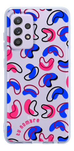 Funda Para Galaxy Para Mujer Figuras Abstracto Con Nombre