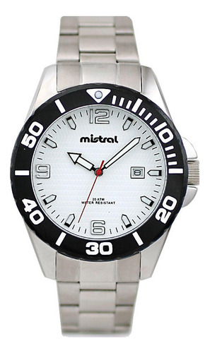 Reloj Para Hombre Mistral Todo Acero, Sumergible Calendario 