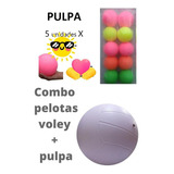 Pack Pelotas Colegial X 10 U: 5 Pelotas Pulpo + 5 Voley Pvc 