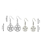 2 Pares De Brincos Wicca Pentagrama Supernatural