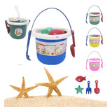 Baldinho De Praia Infantil Kit C/ 5 Peças P/ Brincar Areia 