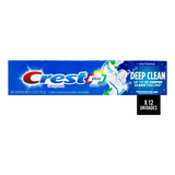 Crest Plus Kit X12 Pasta Dental Deep Clean Fluor Menta 