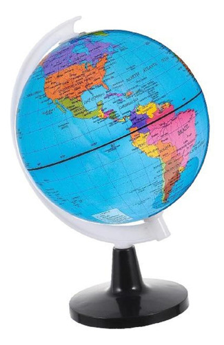 Globo Terraqueo Plastico Giratorio Con Base Mini 10.6cm  