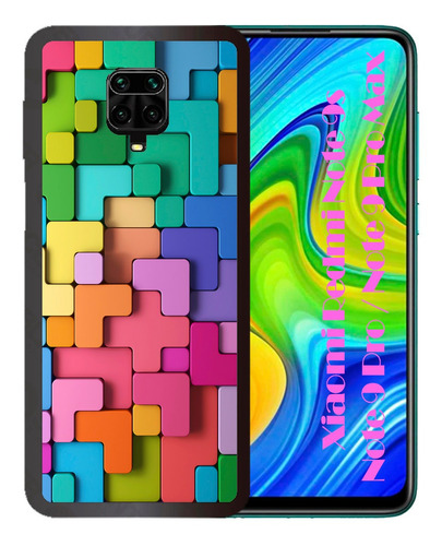Funda Xiaomi Redmi Note 9s 9 Pro Max Tetris De Colores Tpu