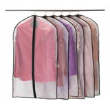 6x Saco De Armazenamento Transparente Para Roupas Penduradas