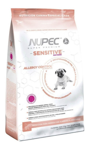 Alimento Para Perro Nupec Sensitive Razas Pequeñas 2 Kg