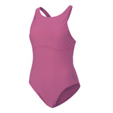 Traje De Baño Speedo Natación Highneck Mujer Rosa