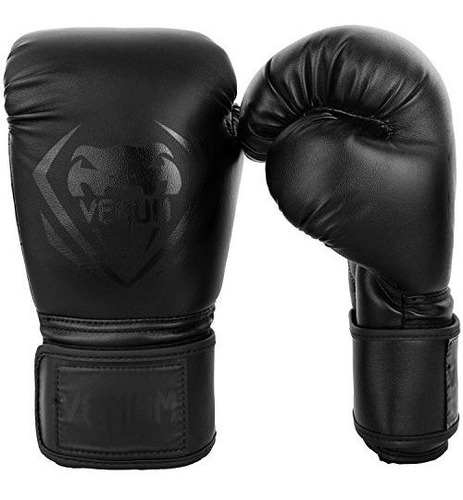 Guantes De Boxeo Venum Contender - Negro / Negro - 12 Onzas.