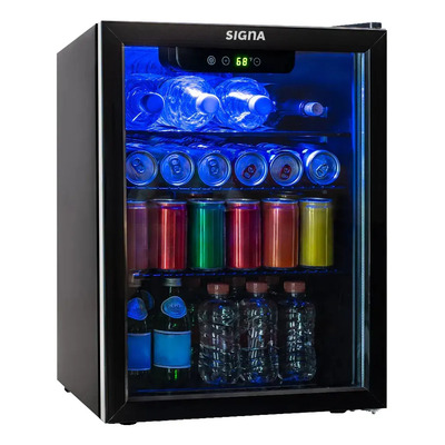 Frigobar Refrigerador Enfriador Bebidas Acero Inox 70l 2.5ft Negro | Meses sin interés