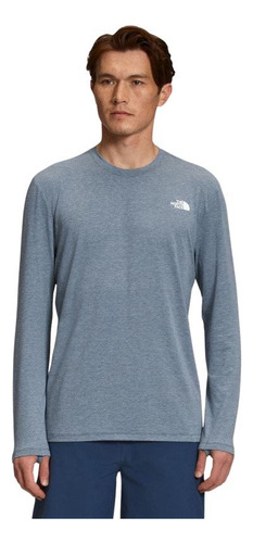 Polera Hombre The North Face L/s Wander Gris