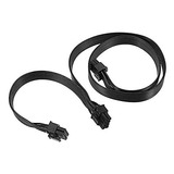 Cable Bryan Stove Pcie 8 Pines Macho A Doble Pcie -negro