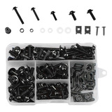 177pcs / Set De Pernos De Carenado De Motocicleta M5 Negro