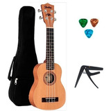 Ukulele Shelby Soprano Su21m+3 Palhetas+capa Luxo+capotraste