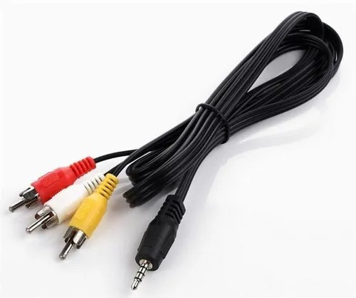 Cable Audio Stereo Con Video 3.5mm 4 Polos A 3 Rca Macho