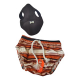   Cj. Roupa Pet Verão Cueca / Sunga + Boné Para Cães E Gatos