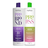 My Phios Pro Liss Blond Progressiva Alisa + Shampoo Kit 2x1l