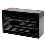 Bateria Para Alarme Selada Chumbo Acida 12v 5ah ~ 6ah Garen