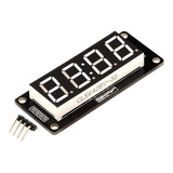 Modulo Led Display Reloj Tm1637 4 Dig 7 Segmentos 056p Blanc
