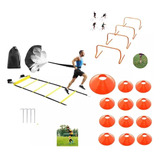 Kit De Entrenamiento Cono+escalera+paracaída/agilidad/futbol