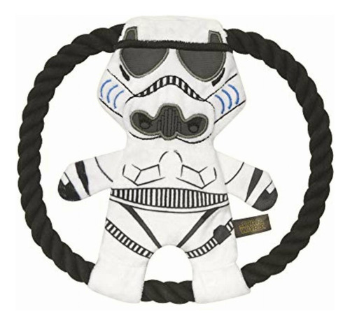 Star Wars For Pets Plush Storm Trooper Rope Frisbee Dog Toy