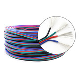 5 Mts Cable Awg22 4 Pines Colores Proyecto Cinta Led [ Max ]