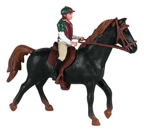 Estatuilla De Caballo Realista Playset Estatuilla De Jinete