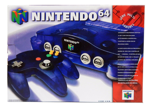 Caixa Vazia Nintendo 64 Uva - Excelente Qualidade!