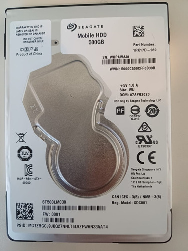 Disco Duro Interno 500gb Seagate St500lm030