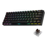 Teclado Inalámbrico Redragon Draconic Pro K530 Rgb 60% Negro Switch Brown Inglés