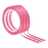 Cintas Adhesivas Washi Tape Decorativa, 3pzs Rosa 66m X 6mm