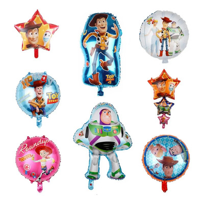 Globos Cumpleaños Decoracion Kit Fiesta Alusivo *toy Story* Rojo/verde/rosa