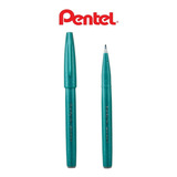 Caneta Brush Sign Pen Cor Verde Turquesa 1 Unidade Pentel